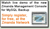 watch the ZMC for MySQL Demo